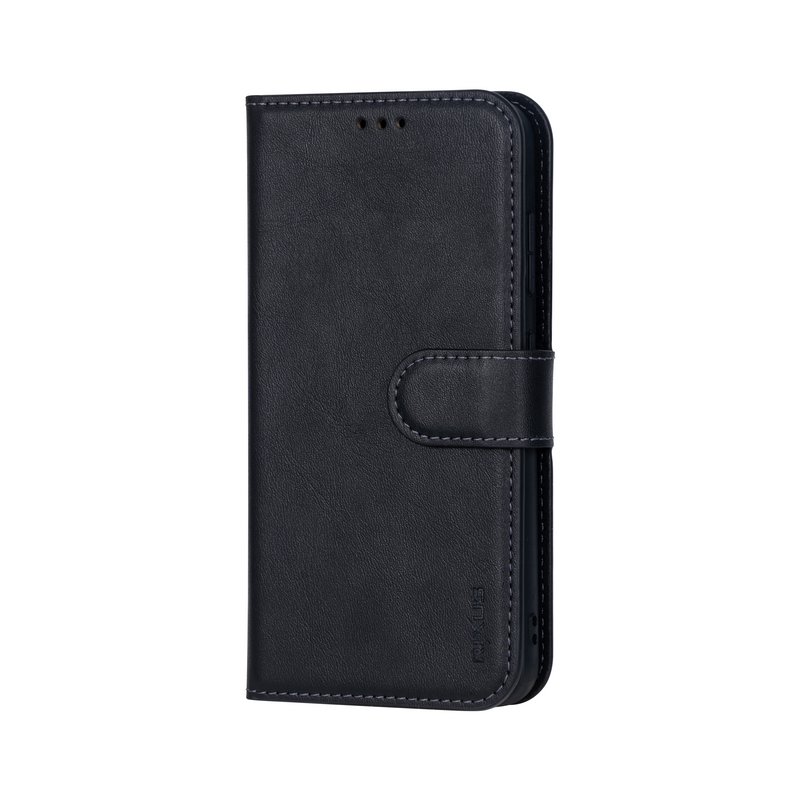 Rixus For Samsung Galaxy S24 Plus S926B Duo Magnetic Detachable Wallet Black