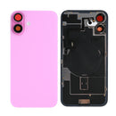 For iPhone 16 Extra Glass With NFC, Enlarged Camera Frame Pink