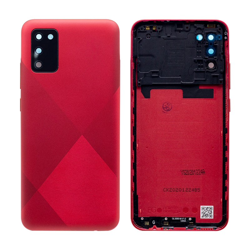 Samsung Galaxy A02s A025F Tapa Trasera Roja Con Lente (OEM)