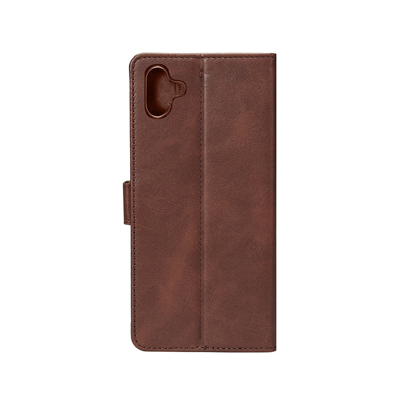 Rixus Bookcase For Samsung Galaxy A06 A065F Brown