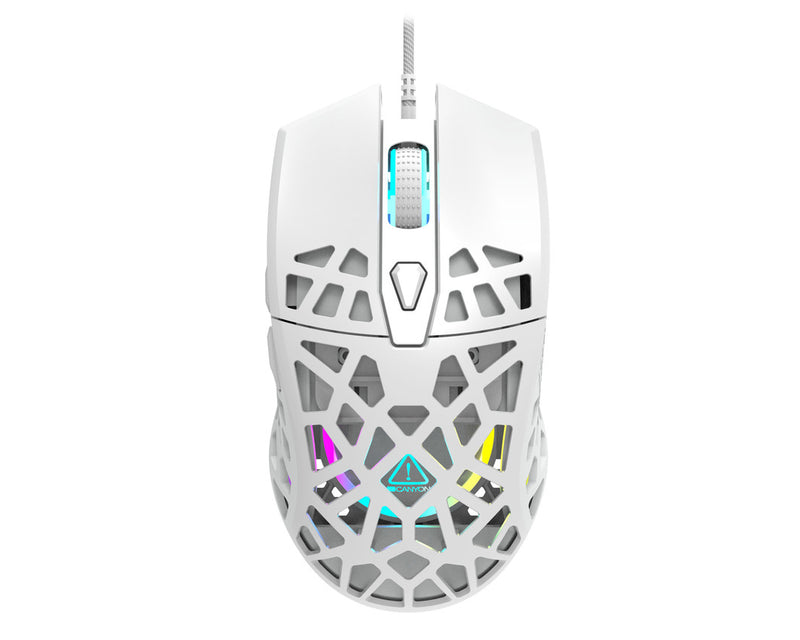 Canyon Ratón Gaming GM-20 Puncher RGB 7 Botones Blanco