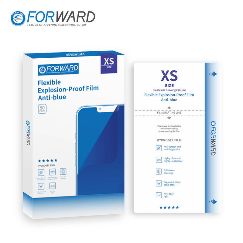 Forward Film antidéflagrant flexible anti-bleu 7" (XS) (50 pièces)