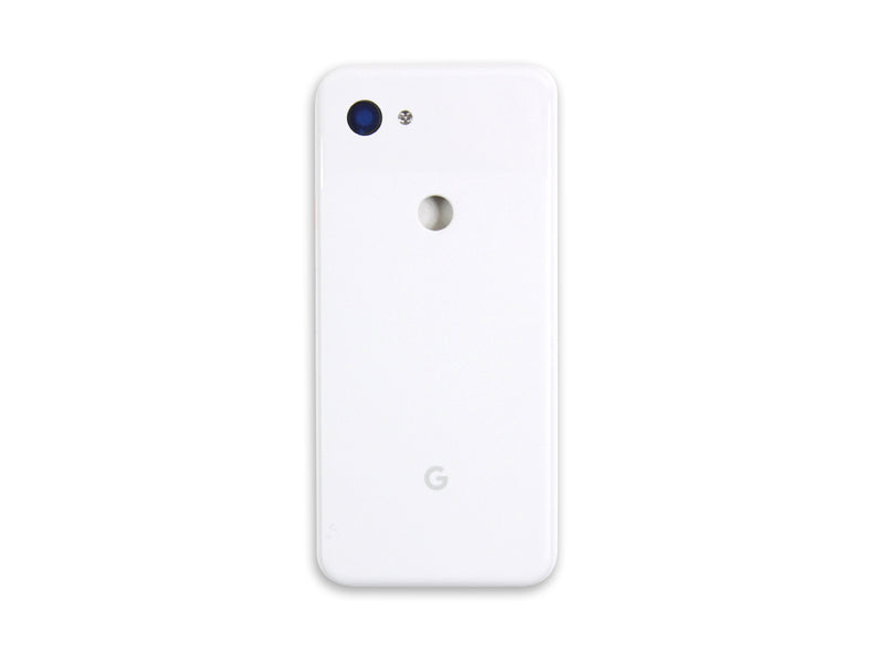 Carcasa trasera Google Pixel 3a Claramente Blanca + Lente