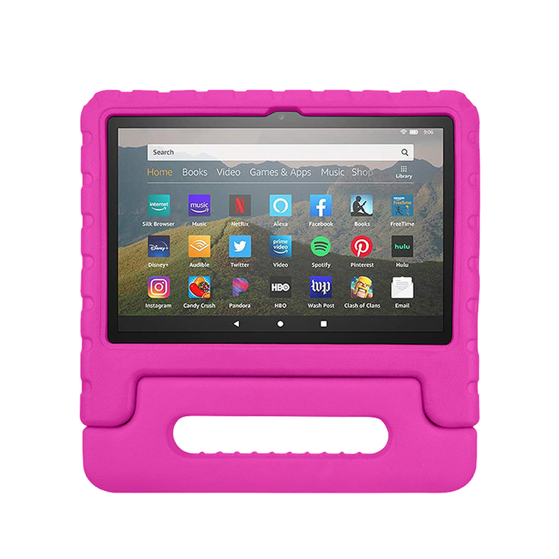 Rixus RXTC06 Pour iPad Air 1,9.7, iPad 5, iPair 2,9.7, iPad 6, Pro 9.7, iPad 7 Etui pour Tablette Kids Rose