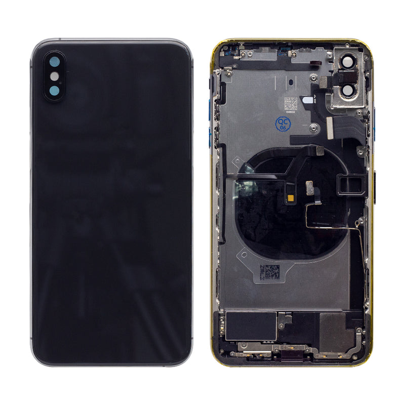 For iPhone XS Max Complete Housing Incl All Small Parts Without Battery and Back Camera (Black)