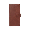 Rixus Bookcase For Samsung Galaxy S25 Plus S936B Brown