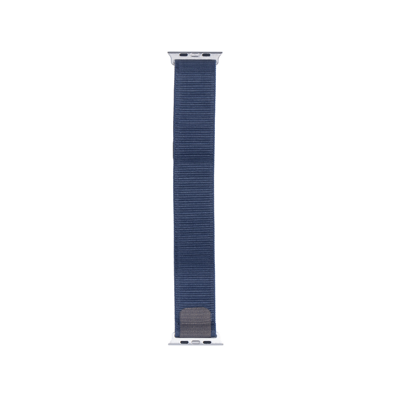 Para Apple Reloj 42mm, 44mm, 45mm, 49mm Correa de Nylon Sport Loop Azul Caja Minorista