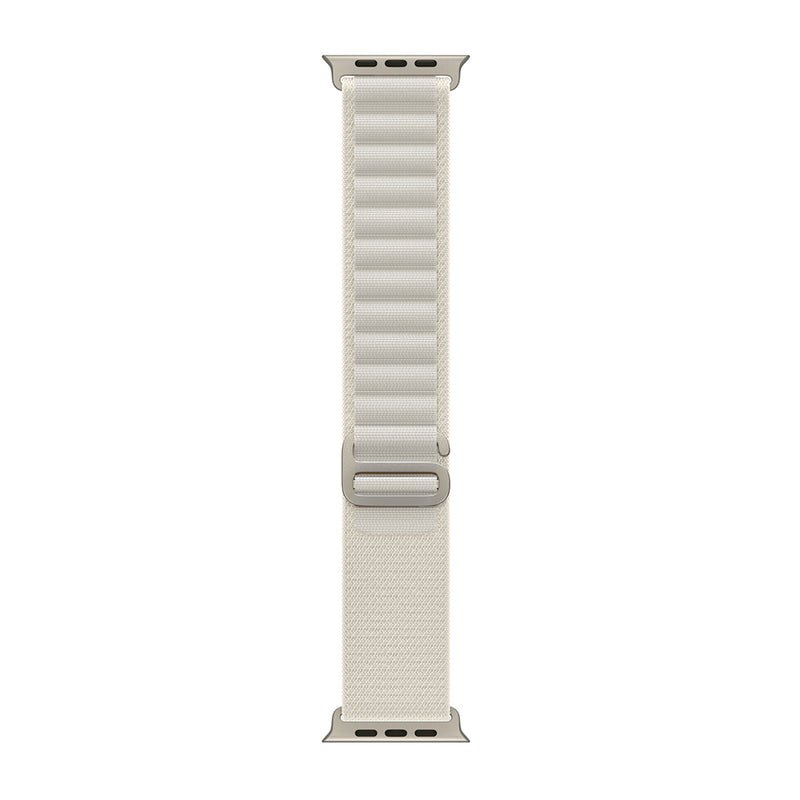 Pour Apple Watch 38mm, 40mm, 41mm Bracelet en nylon Alpine Loop Starlight Boîte de vente au détail