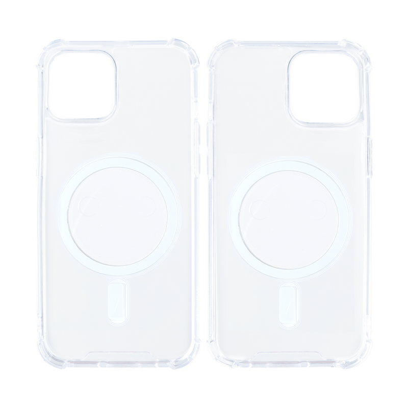 Rixus For iPhone 13 Pro Anti-Burst Case With Magsafe Transparent