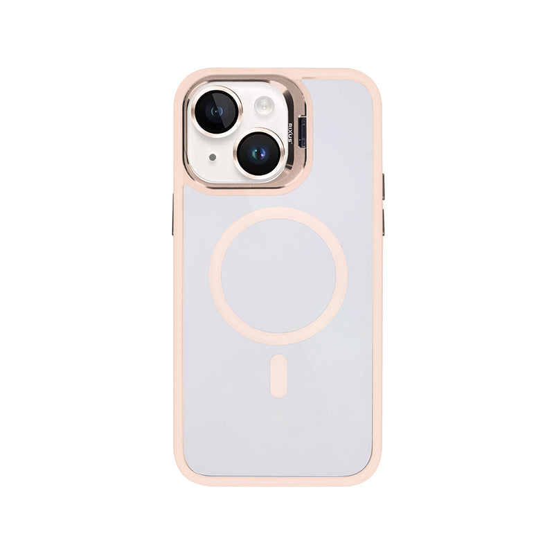 Rixus Classic 03 Case With MagSafe For iPhone 15 Light Pink