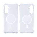 Rixus For Samsung Galaxy S24 5G S921B Anti-Burst Case With MagSafe Transparent