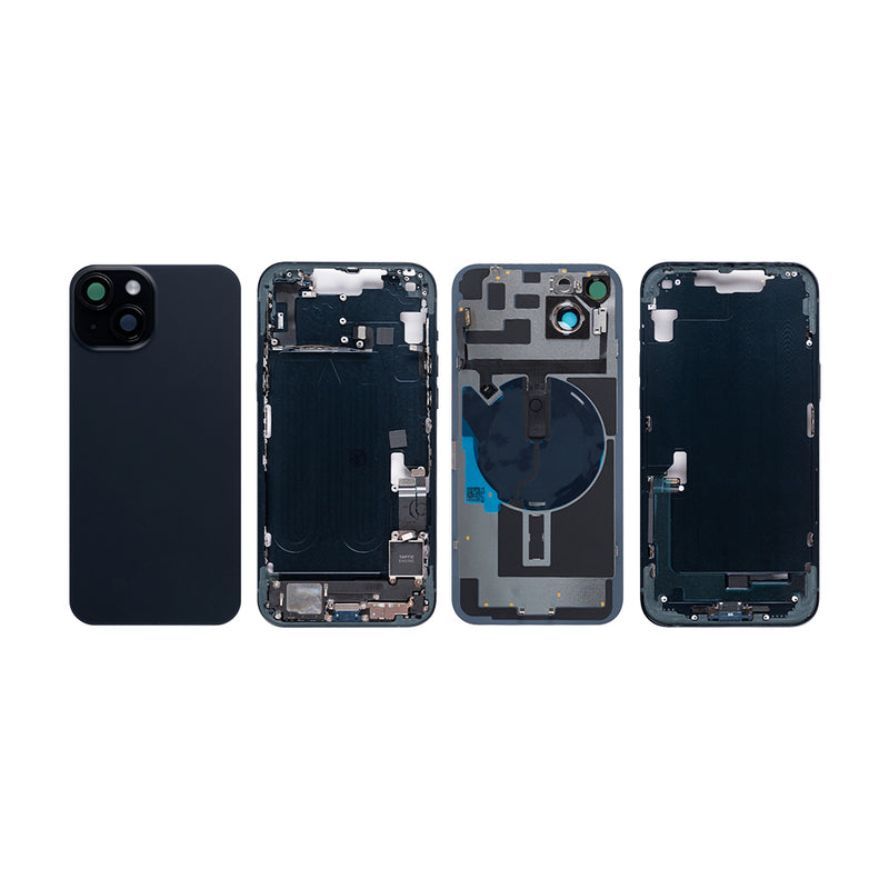 For iPhone 14 Plus Complete Housing Incl. All Small Parts Without Battery And Back Camera Black