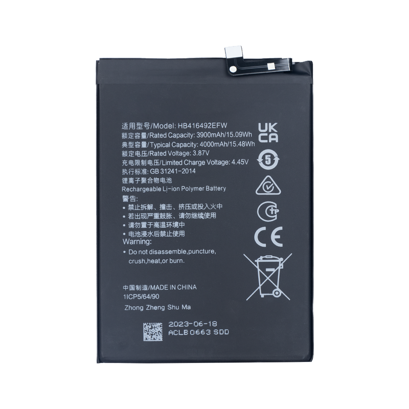 Huawei Honor X8 Battery HB416492EFW