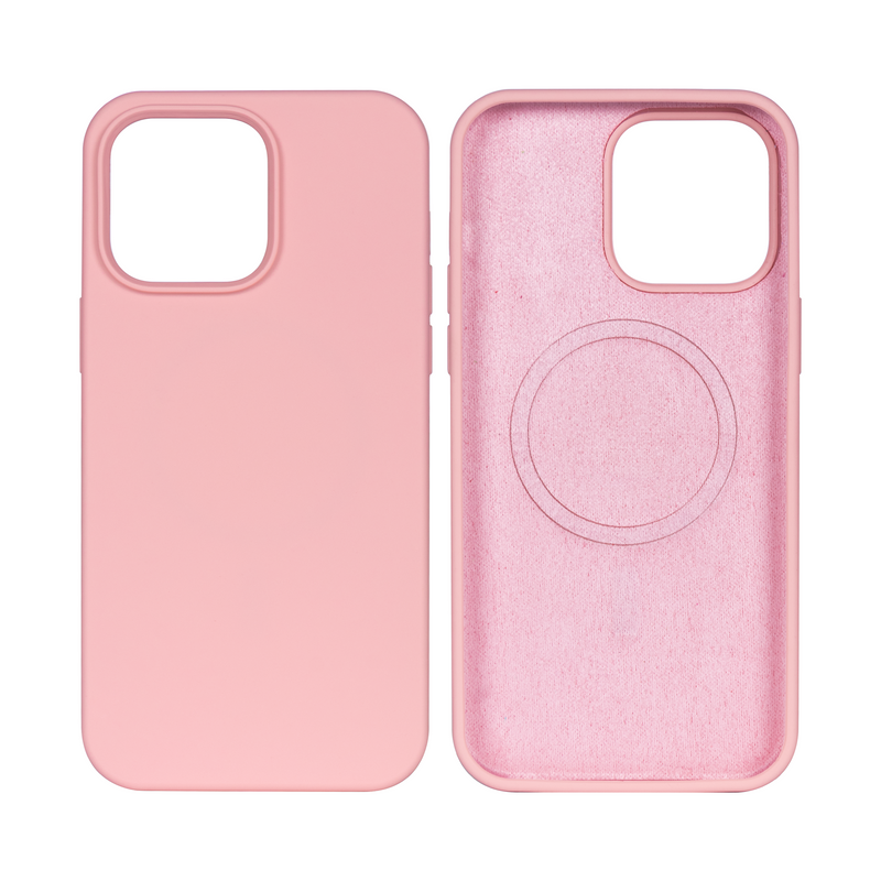 Rixus For iPhone 14 Plus Soft TPU Phone Case With MagSafe Pink