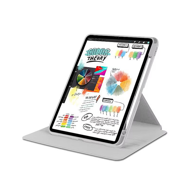 For iPad Air, Air 2 9.7" PU Leather Protective Case Grey