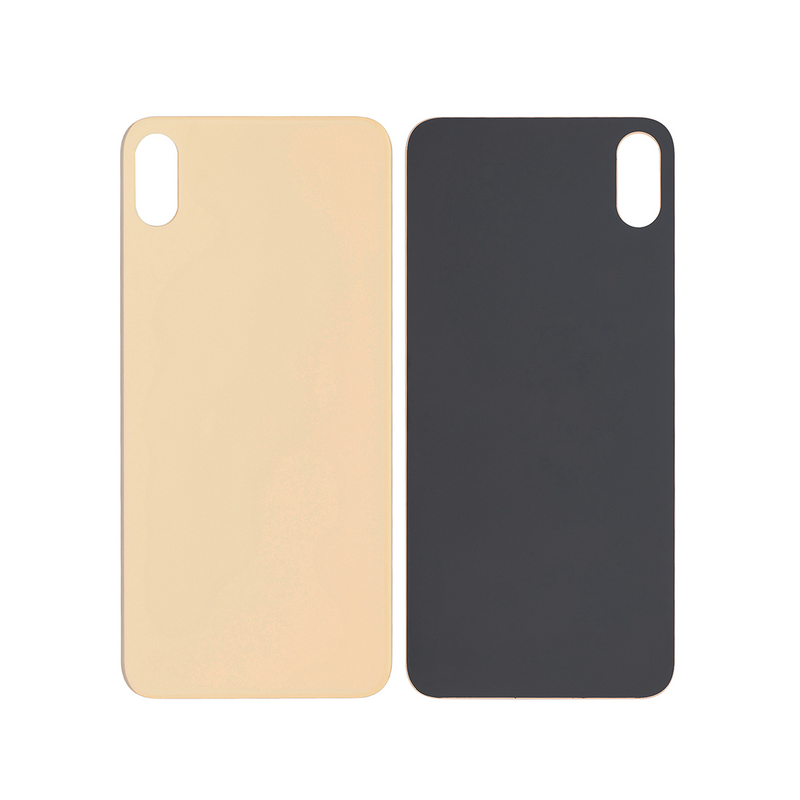 For iPhone Xs Max Extra Glass Gold (Enlarged camera frame)