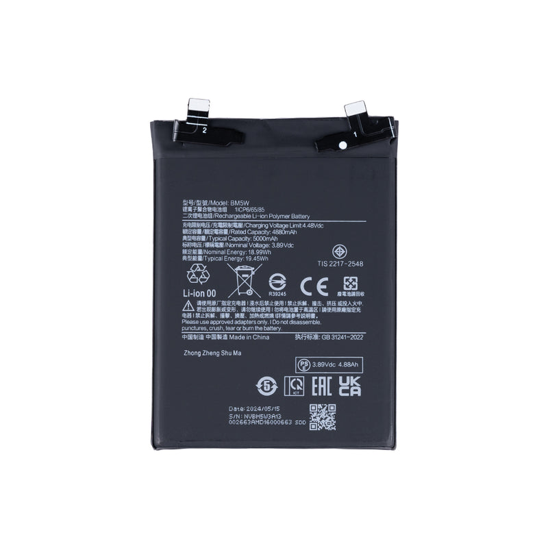 Xiaomi Redmi K70 (23113RKC6C), K70 Pro (23117RK66C) Battery BM5W OEM