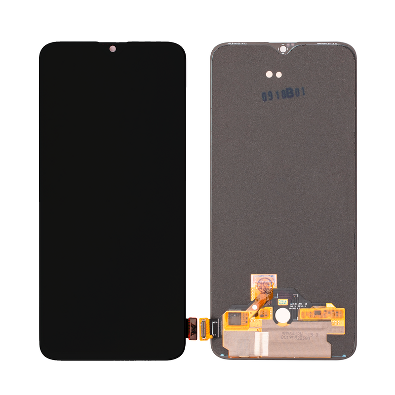 OnePlus 6T Display And Digitizer With Frame Mirror Black OEM