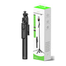 Rixus RXSF55 Phone Selfie Stick With AI Face Tracking Camera Black