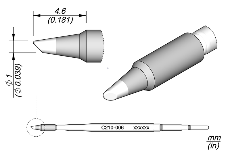 JBC Cartucho Bisel Ø 1 (C210006)