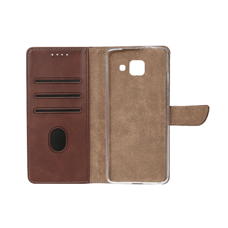 Rixus Bookcase For Samsung Galaxy A5 A520F Brown