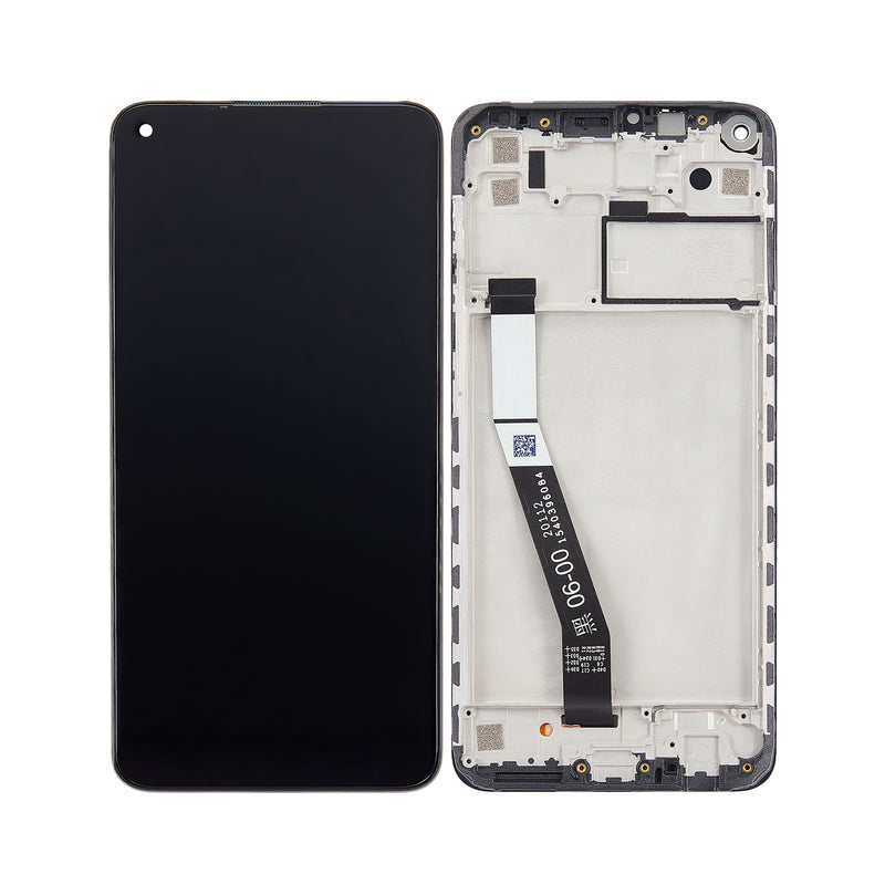 Xiaomi Redmi Note 9 Display And Digitizer With Frame Midnight Grey OEM