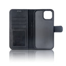 Rixus For iPhone 16 Pro Duo Magnetic Detachable Wallet Black