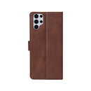 Rixus Bookcase For Samsung Galaxy S25 Ultra S938B Brown