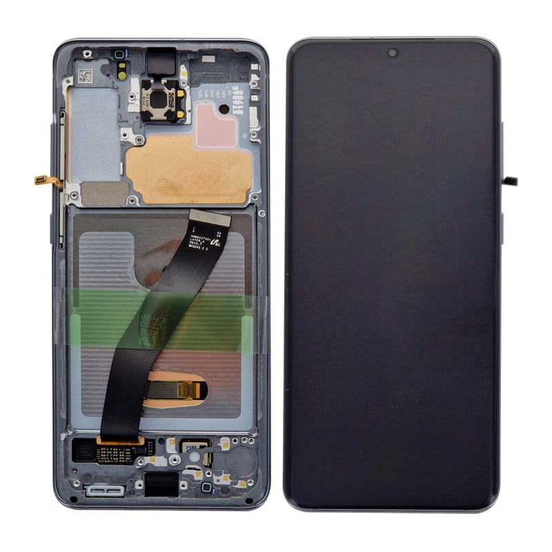 Samsung Galaxy S20 G980F, S20 5G G981F Display And Digitizer With Frame Cosmic Grey Service Pack