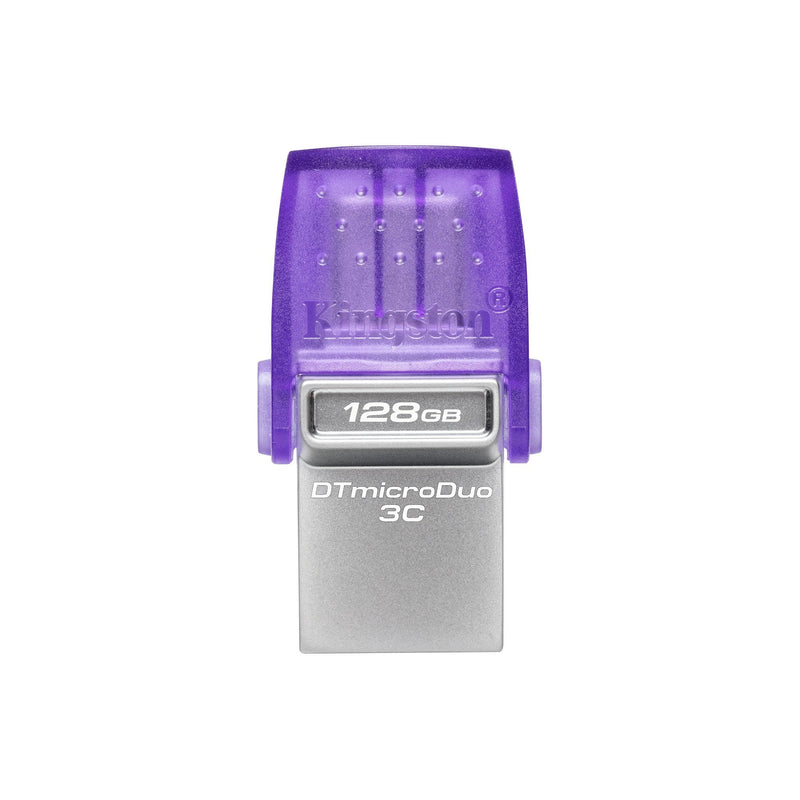 Kingston 128GB DataTraveler MicroDuo 3C 200MB/s Dual USB-A + USB-C Flash Drive