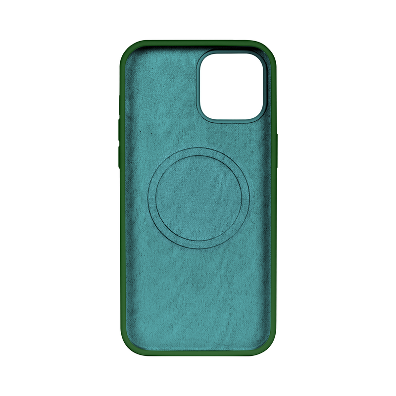 Rixus For iPhone 14 Pro Soft TPU Phone Case With MagSafe Dark Green
