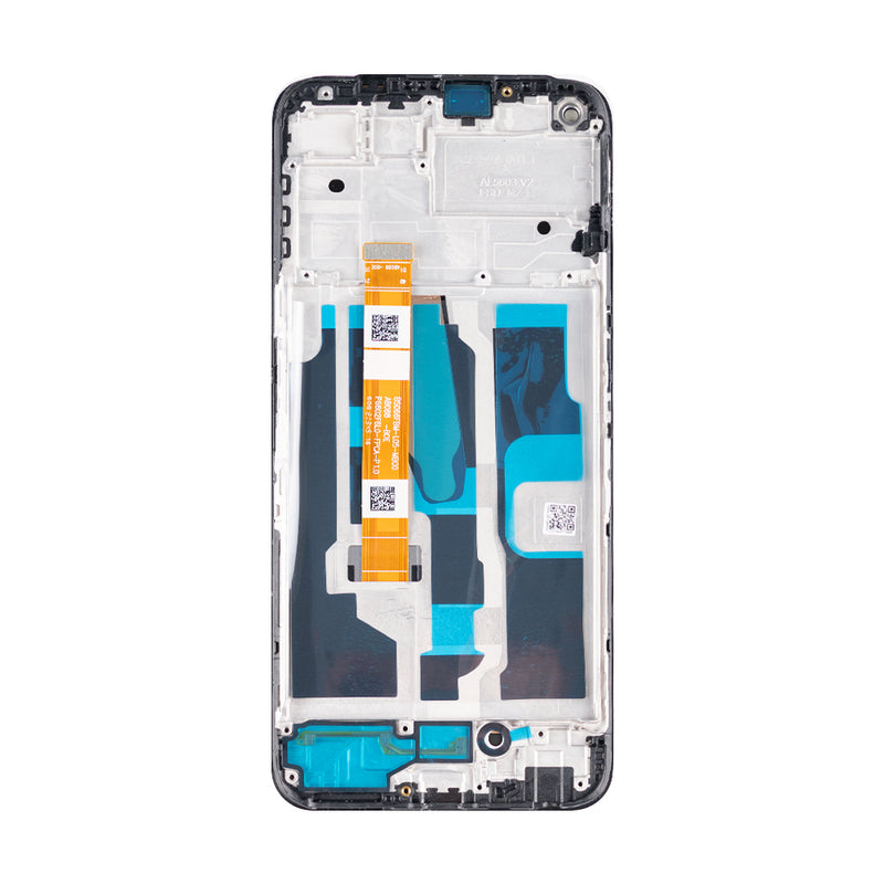 Realme 8i RMX3151, Narzo 50 RMX3286 Display And Digitizer With Frame Black Original