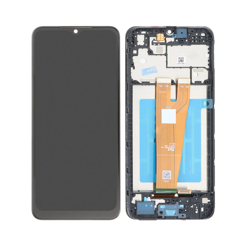 Samsung Galaxy A04 A045F Display And Digitizer With Frame Black Soft-OLED