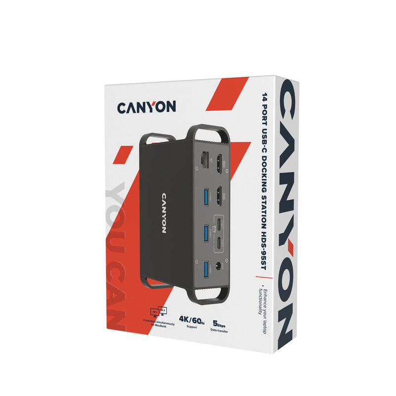 Canyon Estación de acoplamiento HDS-95ST de 14 puertos USB-C