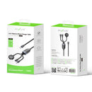 Rixus RXUC31 3 in 1 Watch And Phone Charger Cable 120CM Black