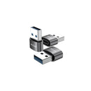 Rixus RXOTG01 USB-A To USB-C OTG Adapter Space Gray (2-Pack)