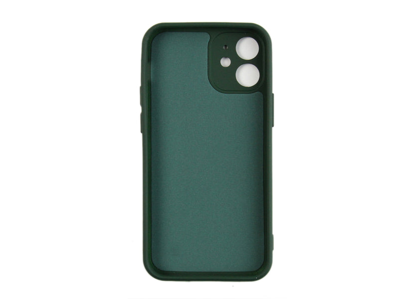 Rixus Para Funda TPU blanda para iPhone 12 Mini Verde Oscuro