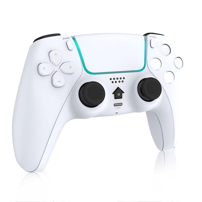 Pour manette de jeu Bluetooth sans fil PlayStation 4 T28 Blanc