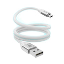 Rixus RXUC59AC Magnetic Charging Cord USB-A To USB-C 100 CM 15W White