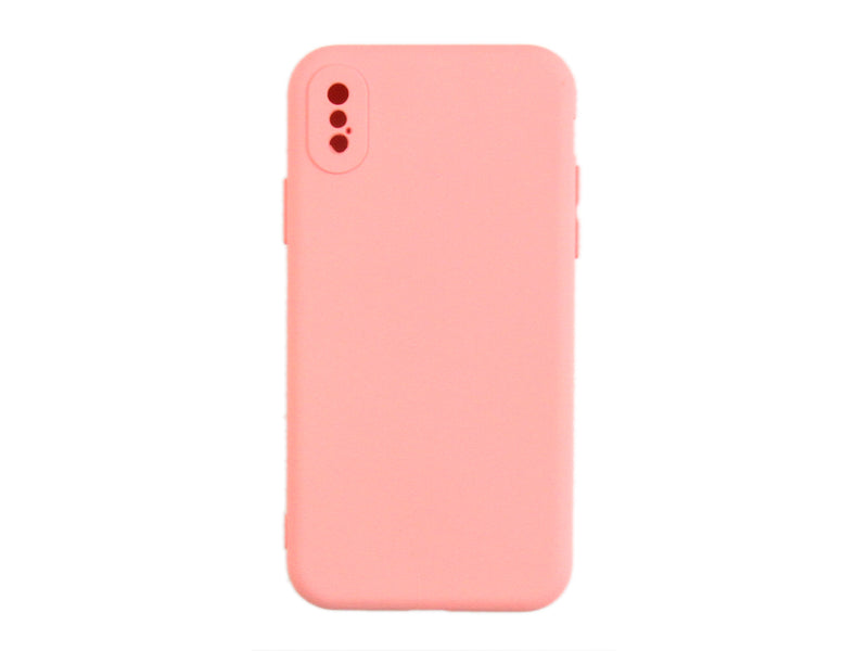 Rixus For iPhone X, XS Soft TPU Phone Case Pink