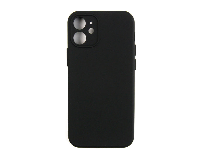 Rixus Para Funda TPU blanda para iPhone 12 Mini Negro