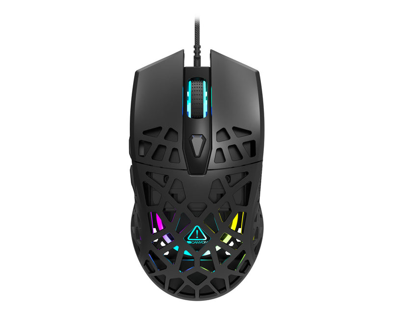 Canyon Souris de jeu GM-20 Puncher RGB 7 boutons Noir