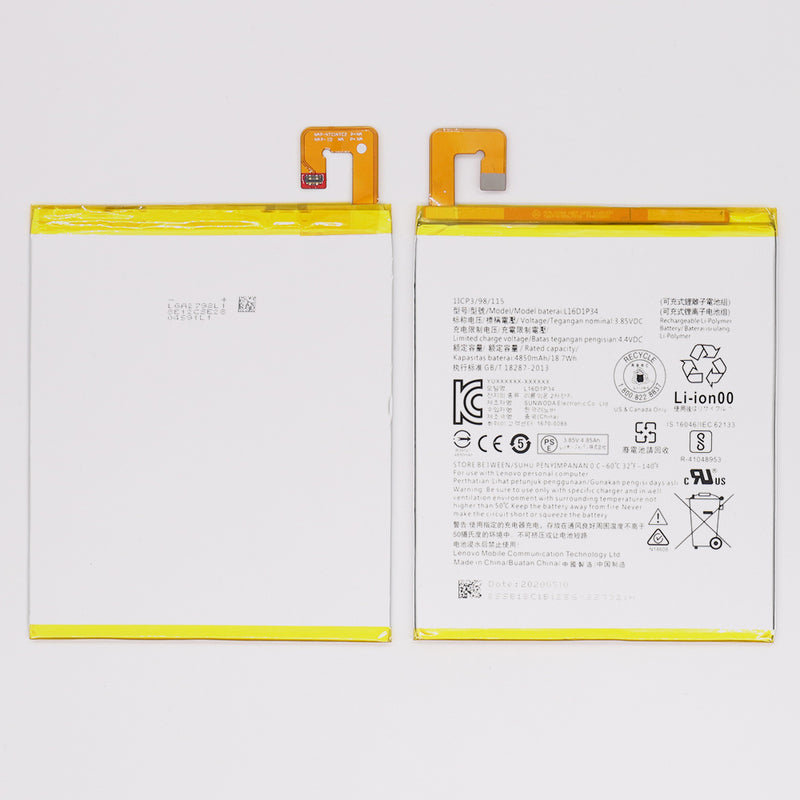 Lenovo Tab4 TB-8504X, TB-8504F Battery L16D1P34 (OEM)