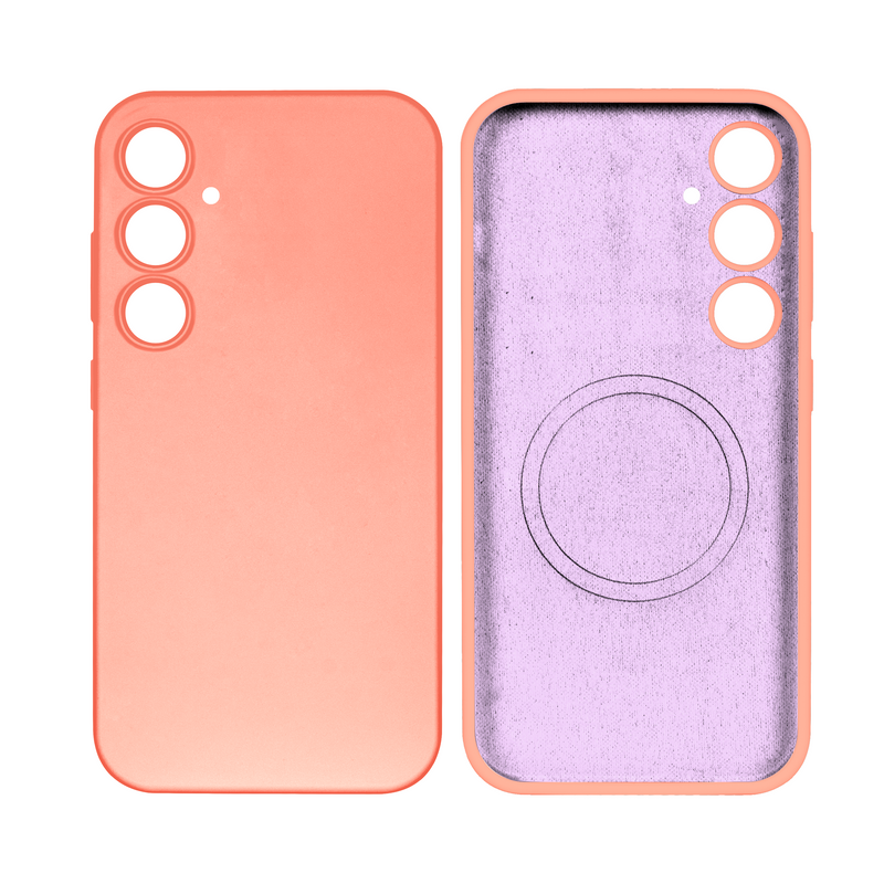 Rixus For Samsung Galaxy S24 5G S921B Soft TPU Phone Case With MagSafe Pink