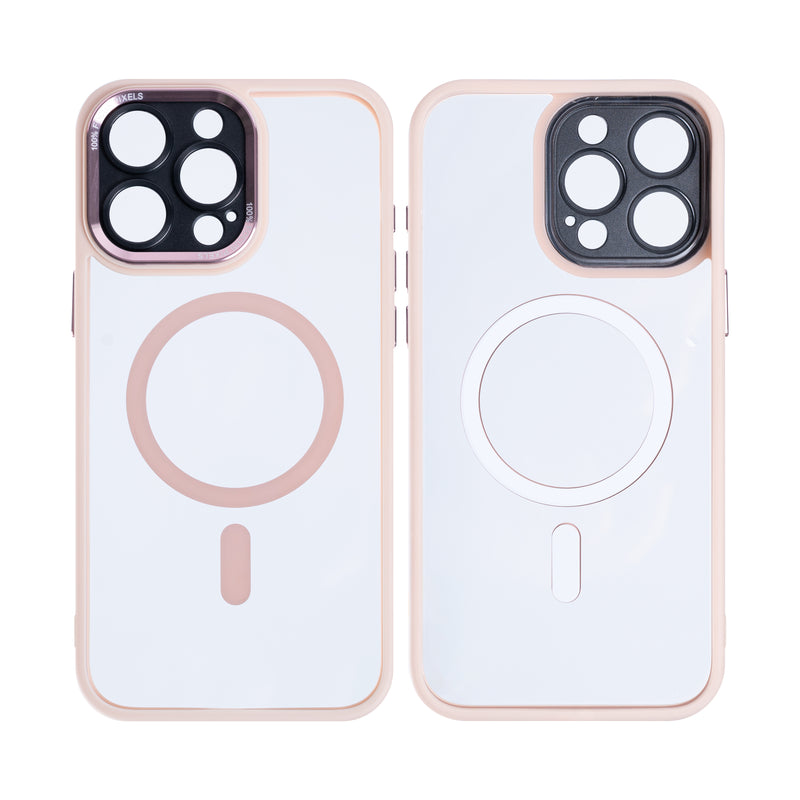 Rixus Classic 04 Case With MagSafe For iPhone 16 Pro Pink