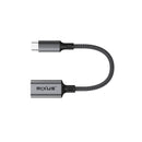 Rixus RXMU24 Type C To USB A 3.0 Adapter Space Gray