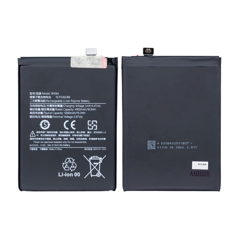 Xiaomi Redmi Note 12 4G (23021RAAEG) Battery BN5M OEM