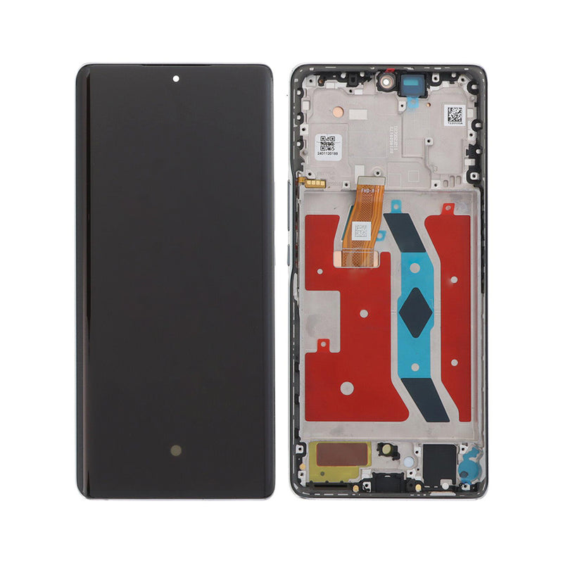 Huawei Honor Magic5 Lite (RMO-NX3), Honor X9a (RMO-NX1) Display And Digitizer With Frame Titanium Silver OEM