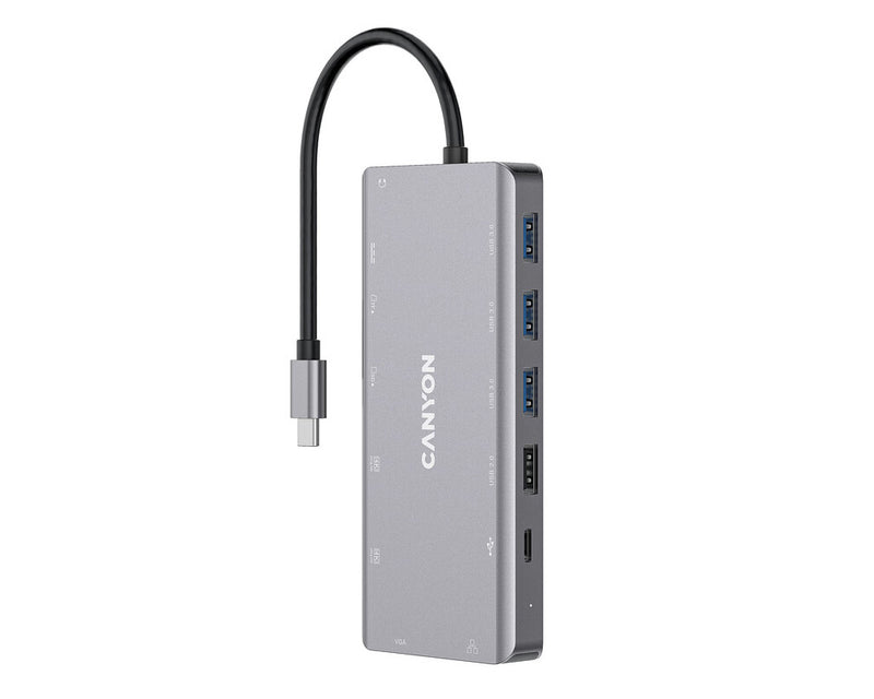 Canyon 13-1 Hub DS-12 USB-C Multiport Dark Grey