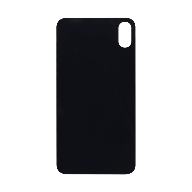 For iPhone X Extra Glass Black (Marco de la cámara ampliado)